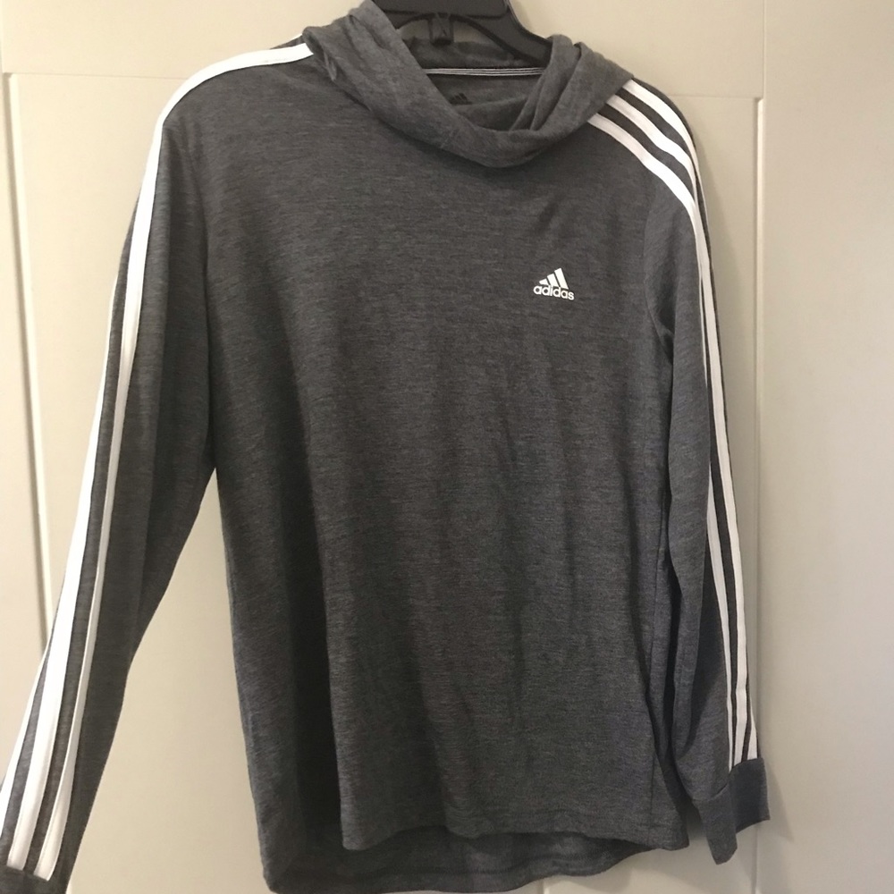 Grey adidas top